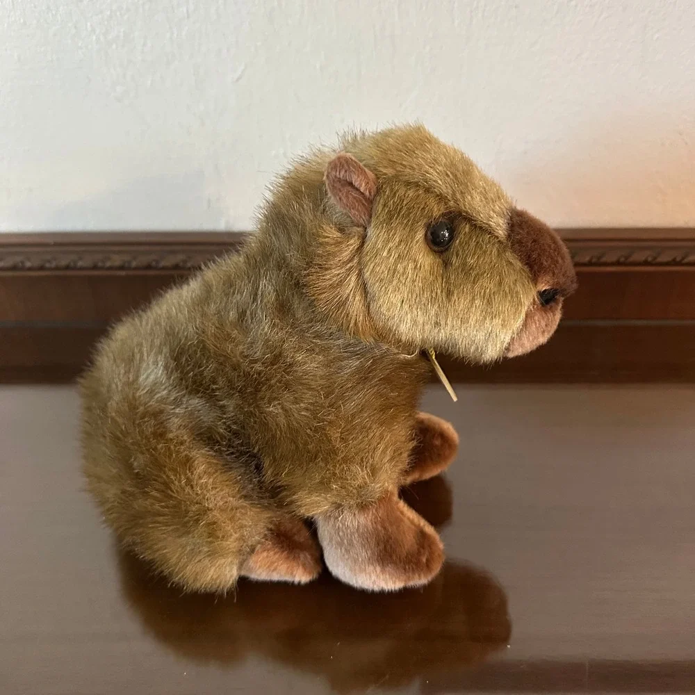 Aurora Miyoni Capybara Plush Realistic Stuffed Animal Brown 8 Inch NWT